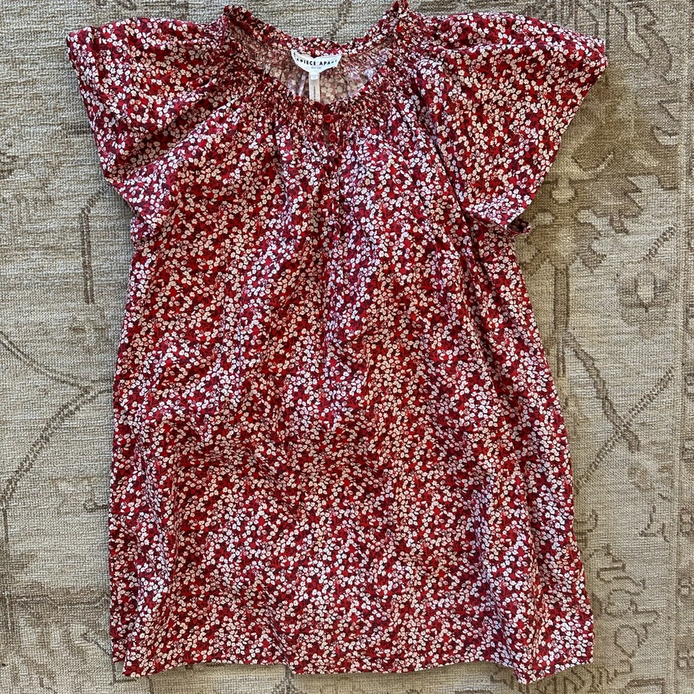 Apiece Apart Red Floral dress